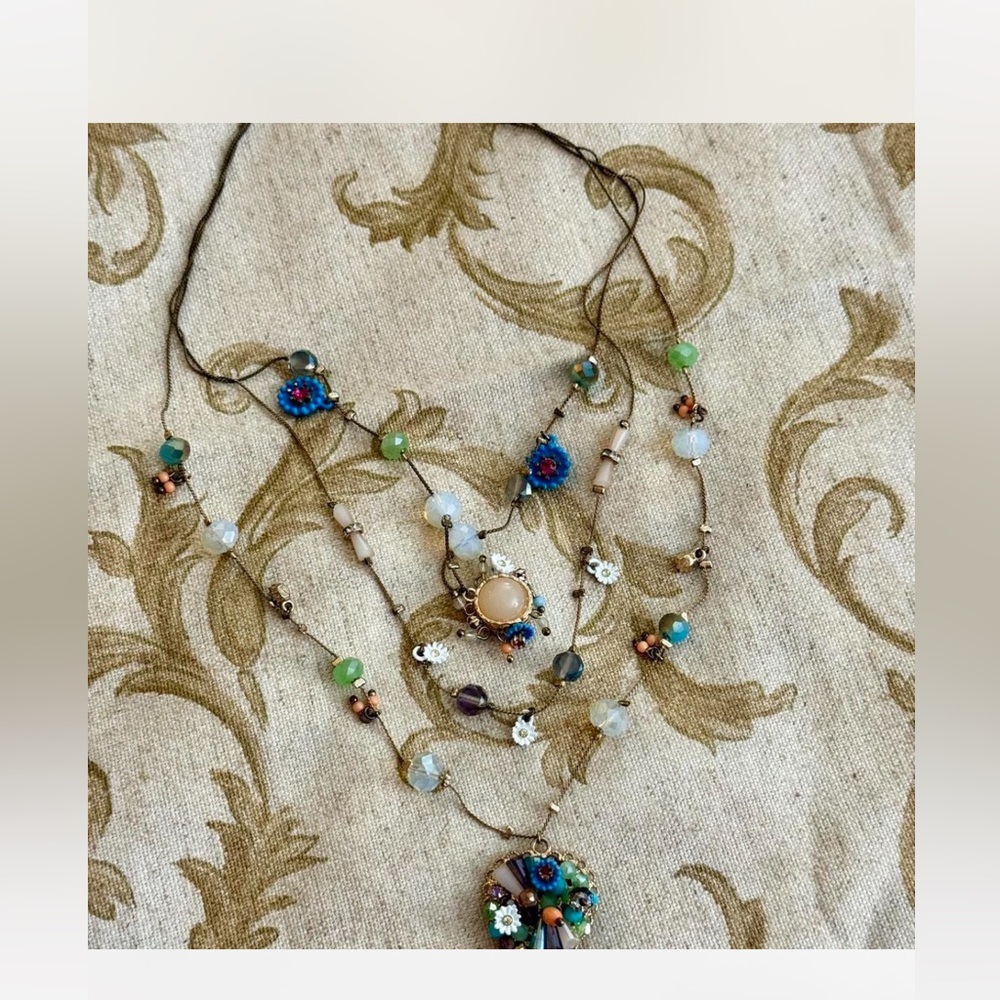 Betsey Johnson Precious Multicolor Beaded Necklace